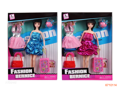 11.5''FASHION DOLL SET.2ASTD