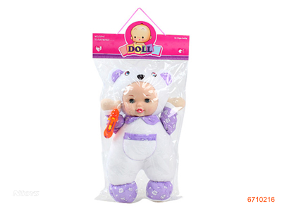 16''STUFFED DOLL W/LIGHT/ENGLISH IC.W/O 2AA BATTERIES