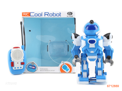 2CHANNELS R/C ROBOT.2COLOUR.W/O 3AA BATTERIES IN ROBOT,3AA BATTERIES IN CONTROLLER