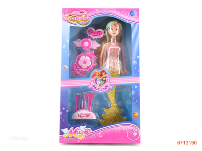 14''FASHION DOLL SET W/IC/LIGHT/MUSIC.3COLOUR