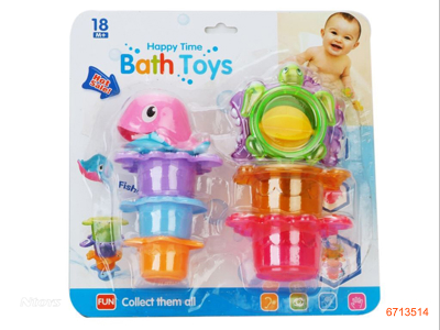 BATH TOYS.6COLOUR