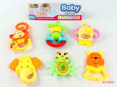 BABY RATTLE.6PCS