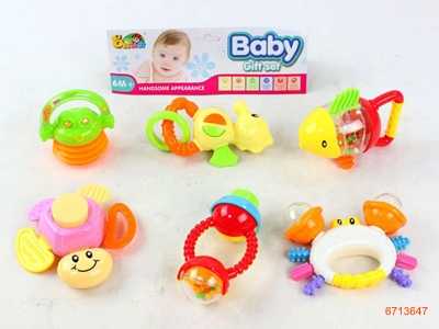 BABY RATTLE.6PCS