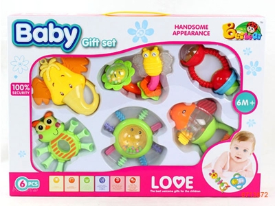 BABY RATTLE.6PCS