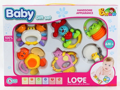 BABY RATTLE.6PCS