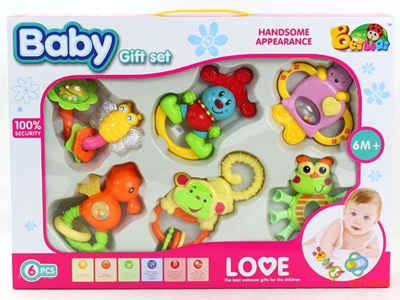 BABY RATTLE.6PCS