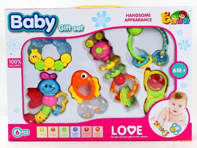 BABY RATTLE.6PCS