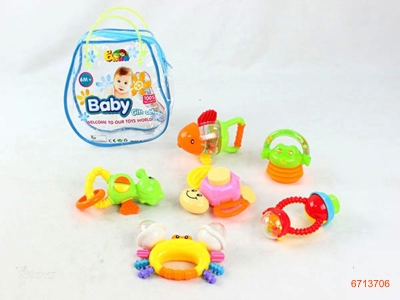 BABY RATTLE.6PCS