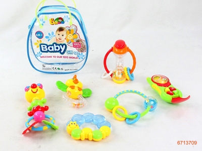 BABY RATTLE.6PCS