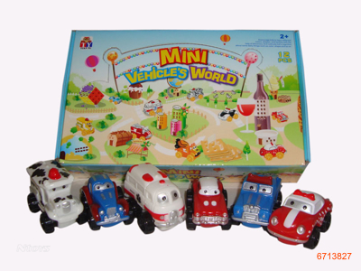 FREE WHEEL CAR.6ASTD.12PCS/BOX