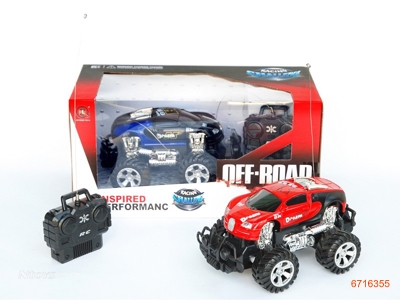 1;18 4CHANNEL R/C CAR W/O 3*AA BATTERIES IN CAR & 2*AA BATTERIES IN CONTROLLER 2COLOUR