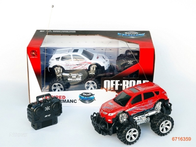 1;18 4CHANNEL R/C CAR W/O 3*AA BATTERIES IN CAR & 2*AA BATTERIES IN CONTROLLER 2COLOUR