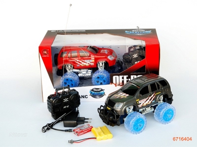 1;18 4CHANNEL R/C CARW/LIGHT/CHARGER/3.6V BATTERIES IN CAR & 2*AA BATTERIES IN CONTROLLER 2COLOUR