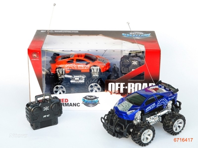 1;18 4CHANNEL R/C CAR W/O 3*AA BATTERIES IN CAR & 2*AA BATTERIES IN CONTROLLER 2COLOUR