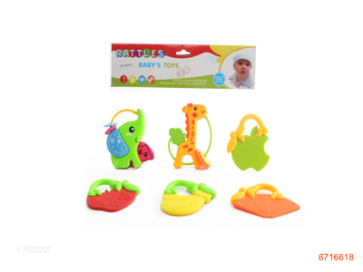 BABY RATTLE 6PCS