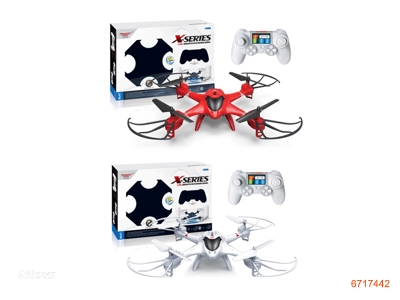 2.4G FOUR AXIS R/C AIRCRAFT W/3.7V BATTERIES IN BODY/USB W/O 2AA BATTERIES IN CONTROLLER.2COLOUR