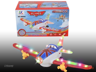 B/O PLANE W/LIGHT/MUSIC.W/O 3*AA BATTERIES