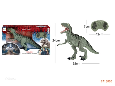 R/C DINOSAUR W/LIGHT/MUSIC/INFRARED RAY/3AA BATTERIES IN BODY,3AA IN CONTROLLER