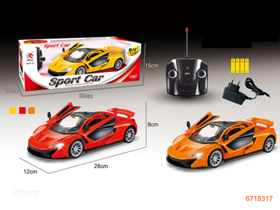 1:16 4 CHANNEL R/C CAR W/LIGHT/4.8V BATTERIES,W/O 2AA BATTERIES IN CONTROLLER
