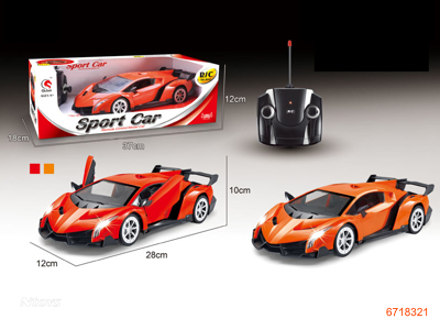 1:16 4 CHANNEL R/C CAR W/LIGHT/4.8V BATTERIES,W/O 2AA BATTERIES IN CONTROLLER 2COLOUR
