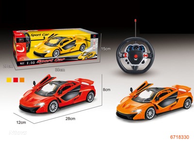 1:16 5 CHANNEL R/C CAR W/LIGHT/4.8V BATTERIES,W/O 2AA BATTERIES IN CONTROLLER 3COLOUR