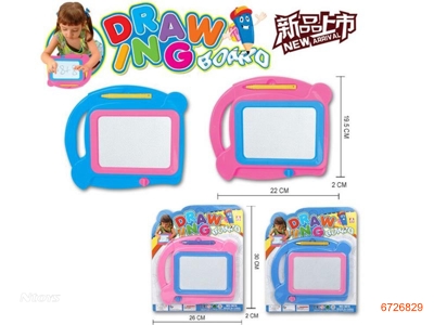 22CM MAGNETIC DRAWING BOARD 2COLOURS