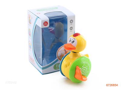 B/O CARTOON DUCK W/LIGHT/MUSIC,W/O 2AA BATTERIES 3ASTD