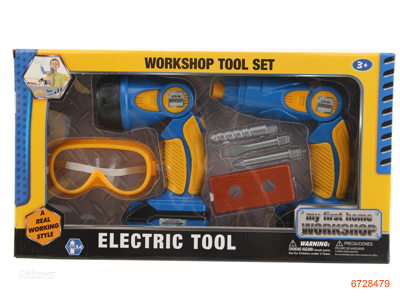 TOOL SET 7PCS.W/LIGHT,W/O 4*AA BATTERIES