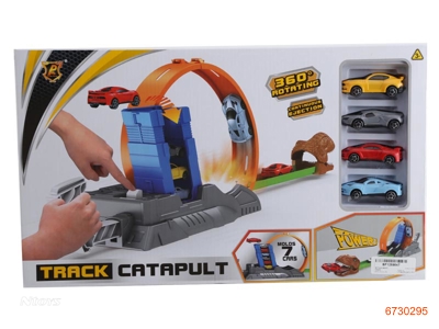 TRAIN TRACK W/4PCS CAR