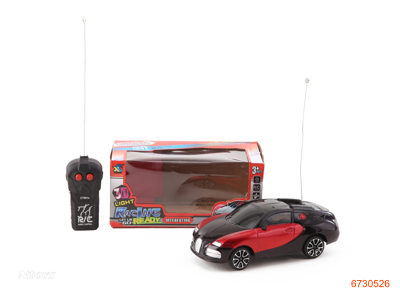 1:20 2CHANNELS R/C CAR W/LIGHT W/O 3AA BATTERIES IN CAR/2AA BATTERIES IN CONTROLLER 2COLORS