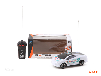 1:20 2CHANNELS R/C CAR W/LIGHT W/O 3AA BATTERIES IN CAR/2AA BATTERIES IN CONTROLLER 2COLORS