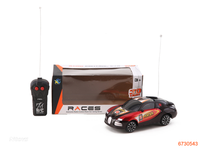 1:20 2CHANNELS R/C CAR W/LIGHT W/O 3AA BATTERIES IN CAR/2AA BATTERIES IN CONTROLLER 2COLORS