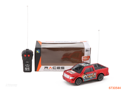 1:20 2CHANNELS R/C CAR W/LIGHT W/O 3AA BATTERIES IN CAR/2AA BATTERIES IN CONTROLLER 2COLORS