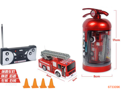 4CHANNEL R/C FIREFIGHTING TRUCK,W/LIGHT/1.2V BATTERIES,CHARGER IN CONTROLLER,W/O 2AA BATTERIES IN CONTROLLER,,4ASTD 4COLOURS