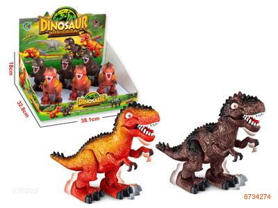 B/O DINOSOUR W/MUSIC,W/O 2AA BATTERIES,6PCS/DISPLAY BOX