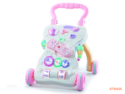 BABY WALKE W/LIGHT/MUSIC,W/O 3AAA BATTERIES