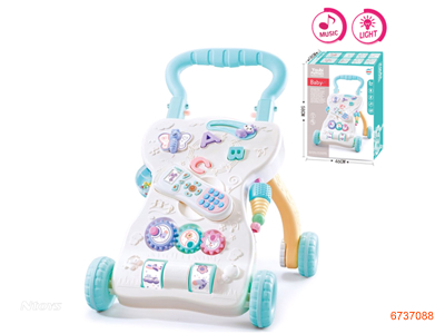 BABY LEARN TO WALK,PHONE W/LIGHT/MUSIC,W/O 3AAA BATTERIES