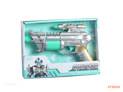 B/O FLASHING GUN W/LIGHT/SOUND,W/O 2AA BATTERIES