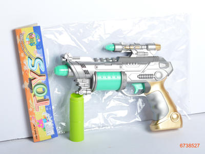 B/O FLASHING GUN W/LIGHT/SOUND,W/O 3AA BATTERIES