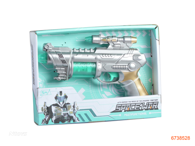 B/O FLASHING GUN W/LIGHT/SOUND,W/O 3AA BATTERIES