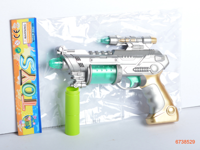 B/O FLASHING GUN W/LIGHT/SOUND,W/O 3AA BATTERIES