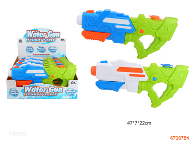 WATER GUN 6PCS/DISPLAY BOX 2COLORS