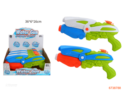 WATER GUN 6PCS/DISPALY BOX 2COLORS