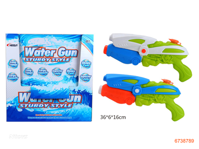 WATER GUN 6PCS/DISPALY BOX 2COLORS