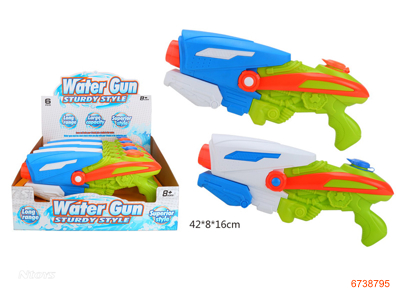 WATER GUN 6PCS/DISPLAY BOX 2COLORS