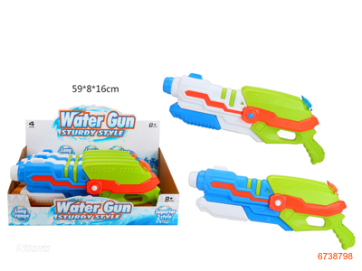 WATER GUN 4PCS/DISPLAY BOX 2COLORS