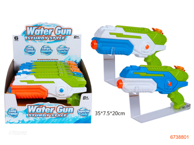 WATER GUN 6PCS/DISPLAY BOX 2COLORS