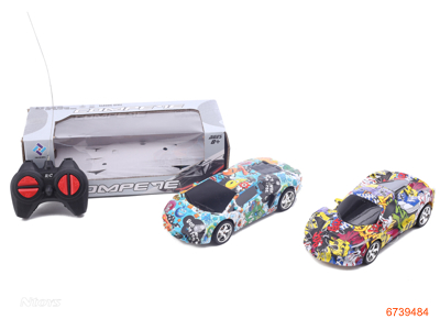 1:22 4CHANNELS R/C CAR W/O 3AA BATTERIES IN CAR,2AA BATTERIES IN CONTROLLER 4COLOUR