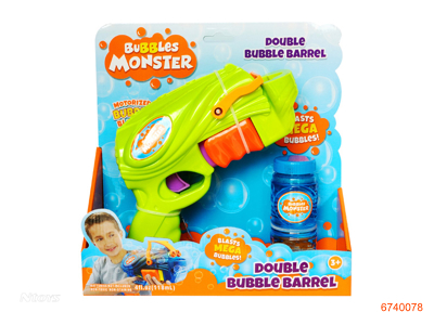 B/O BUBBLE GUN W/1PC 118ML WATER,W/O 3*AA BATTERIES