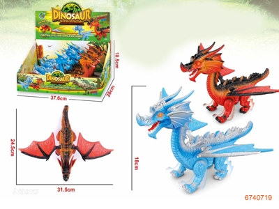 B/O DINOSOUR W/MUSIC,W/O 2AA BATTERIES,6PCS/DISPLAY BOX